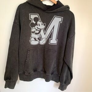 GAP Black Hoodie with Mickey Mouse Graphic